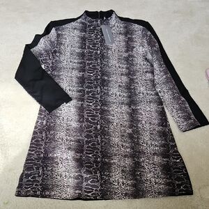 NWT French Connection Snake Print Lula Shirt Dress